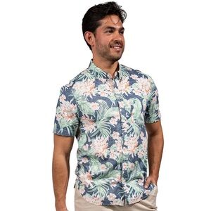 chubbies Floral Print Button Down Shirt Size XXL